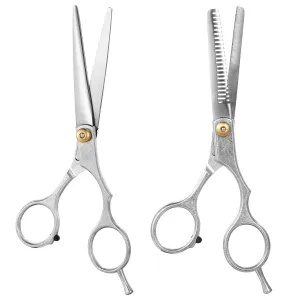 2-Piece: Professional Hair Cutting Scissors Set