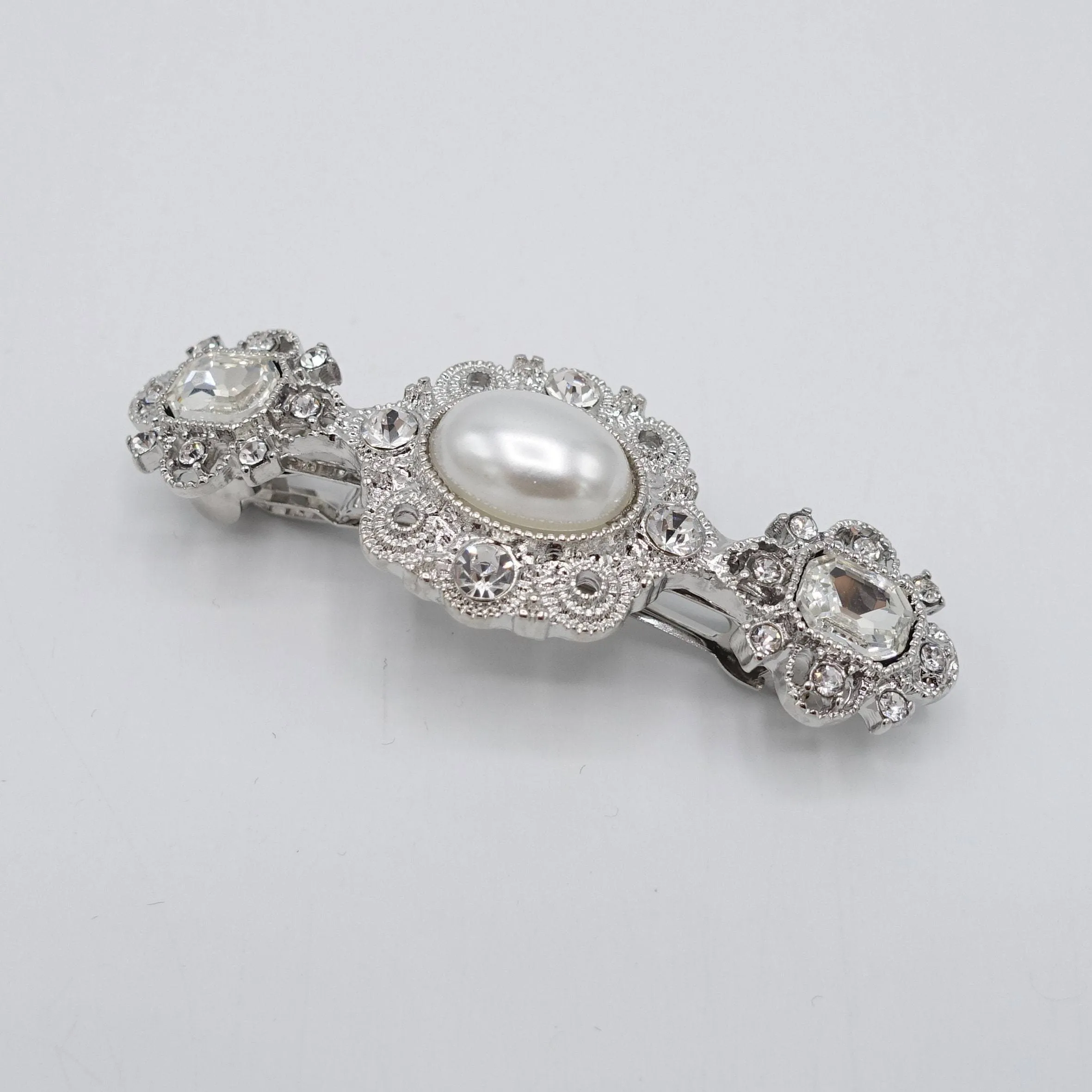 antique hair barrette jewel rhinestone baroque style hair accessory for women