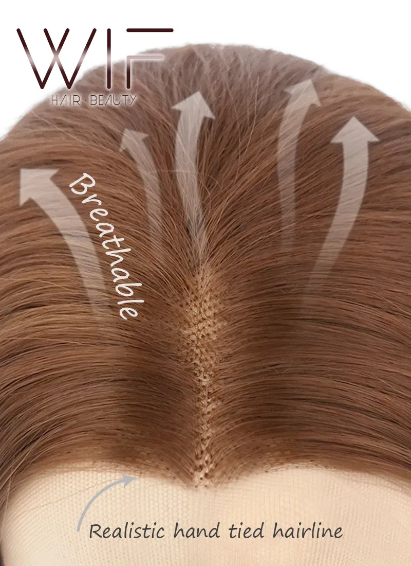 Auburn Straight Bob Lace Front Synthetic Wig LF770C