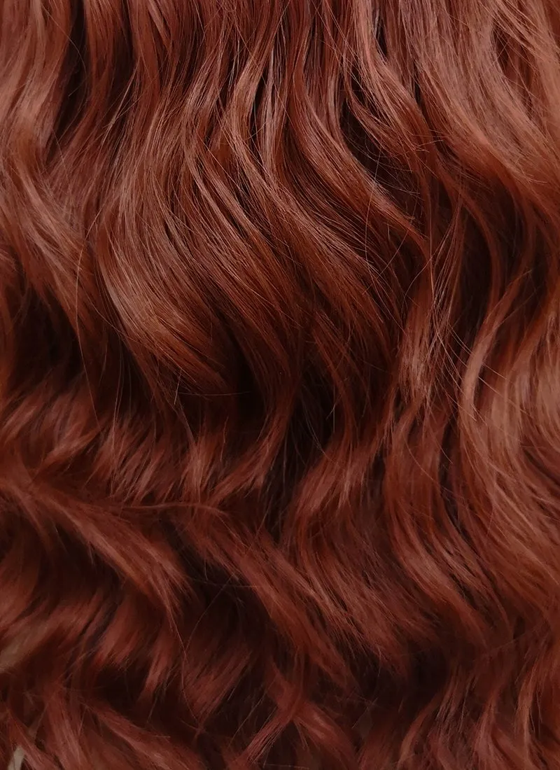 Auburn Wavy Lace Front Synthetic Wig LF409