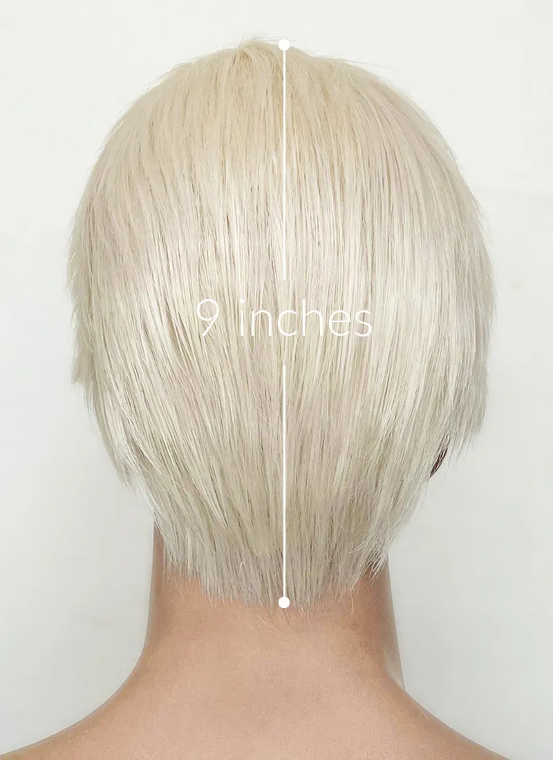 Barbie Ken Platinum Blonde Straight Lace Front Synthetic Men's Wig LF6023