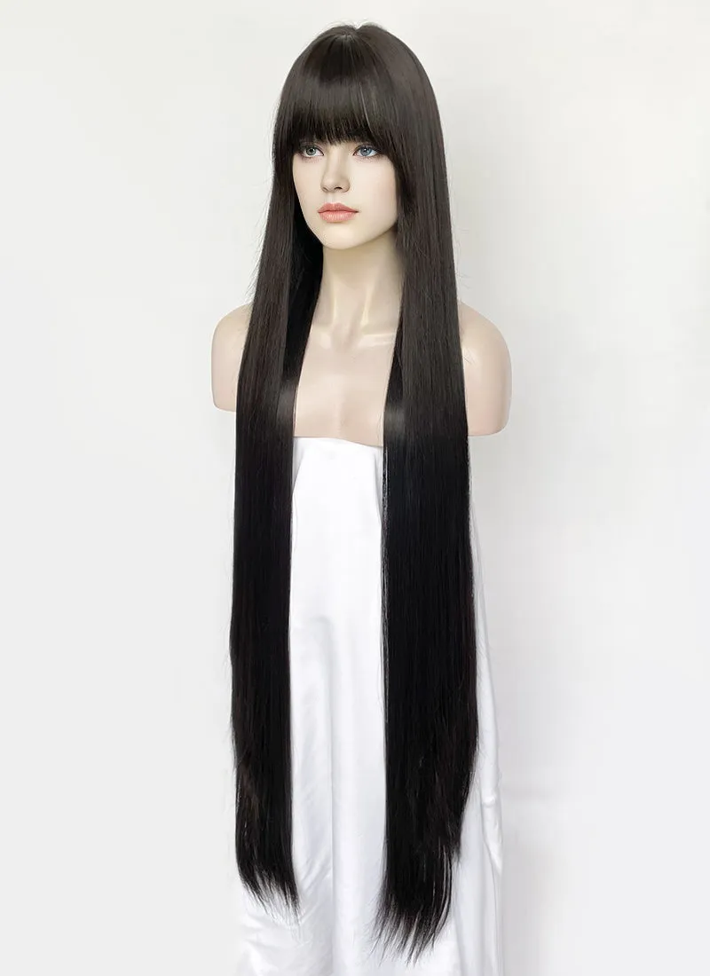 Black Straight Synthetic Hair Wig NS561