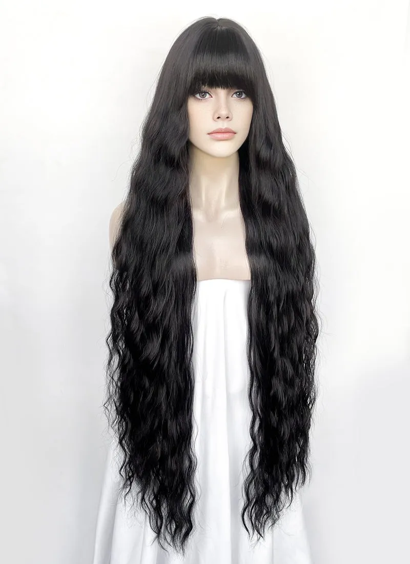 Black Wavy Synthetic Hair Wig NS572