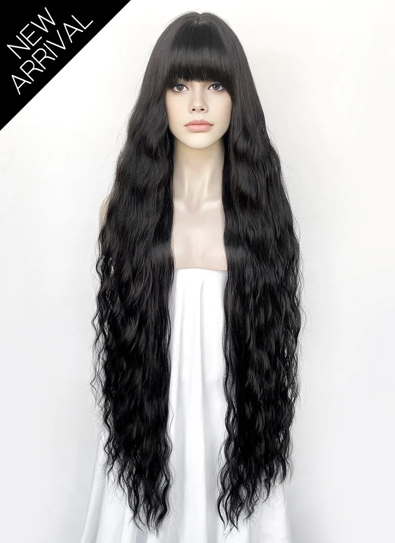 Black Wavy Synthetic Hair Wig NS572