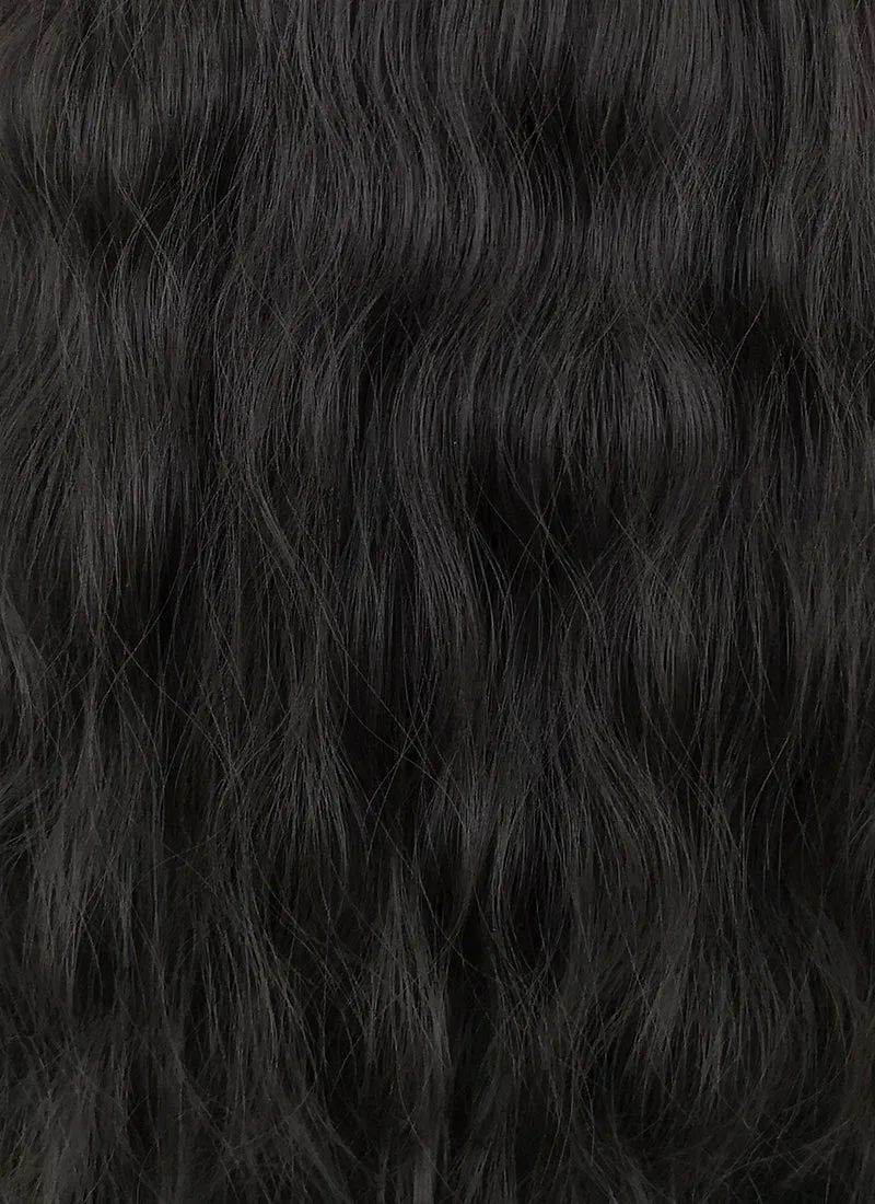 Black Wavy Synthetic Wig NS347