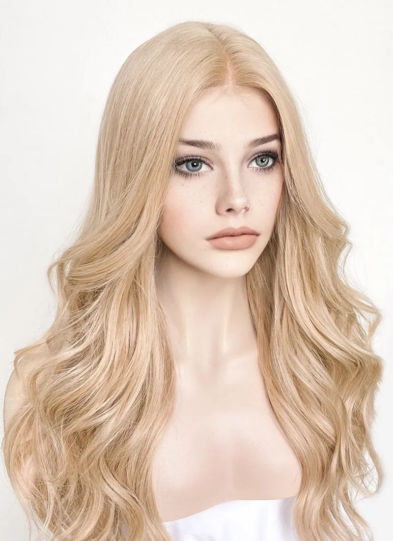 Blonde Wavy Lace Front Synthetic Wig LF3241