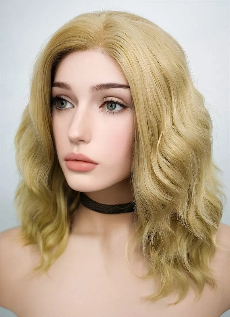 Blonde Wavy Lace Front Synthetic Wig LF418