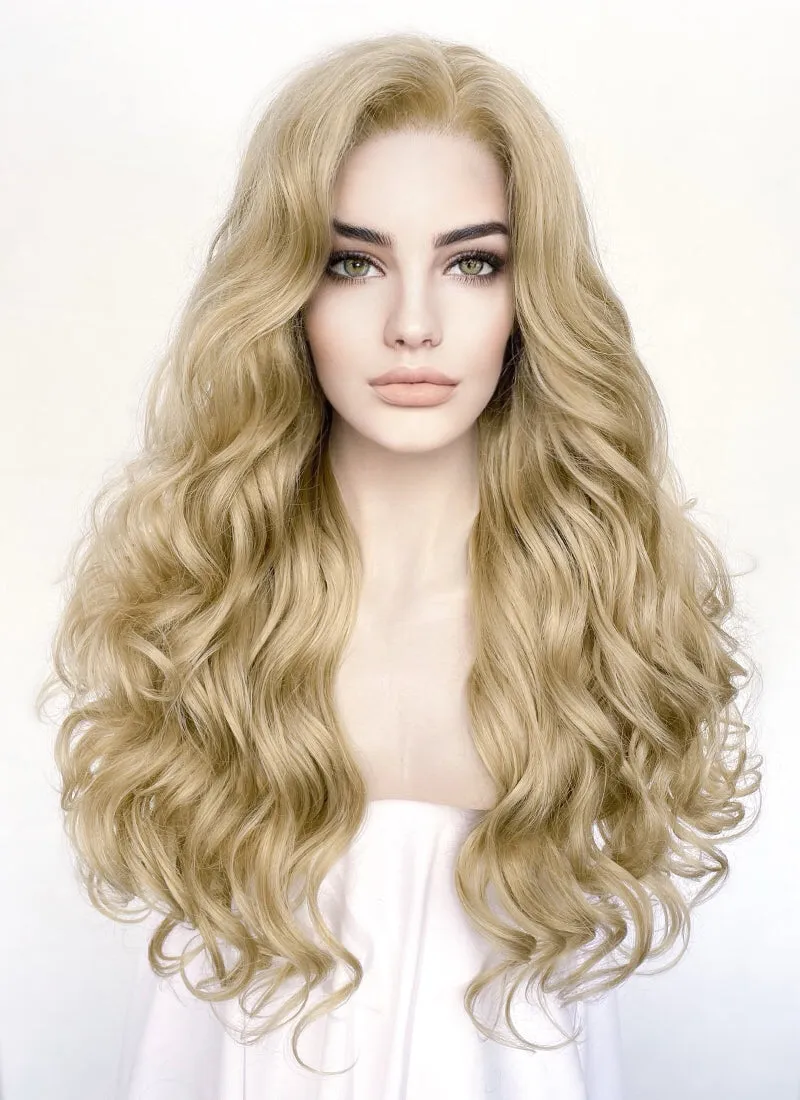 Blonde Wavy Lace Front Synthetic Wig LF5158