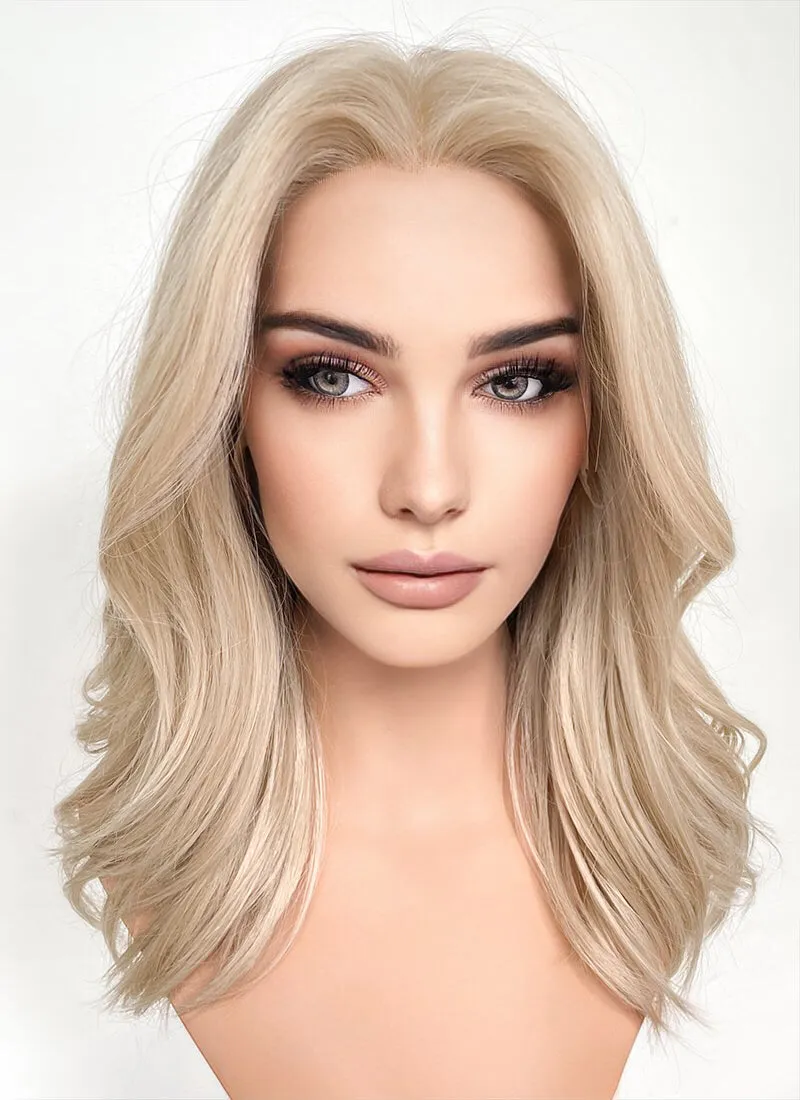 Blonde Wavy Lace Front Synthetic Wig LF6013