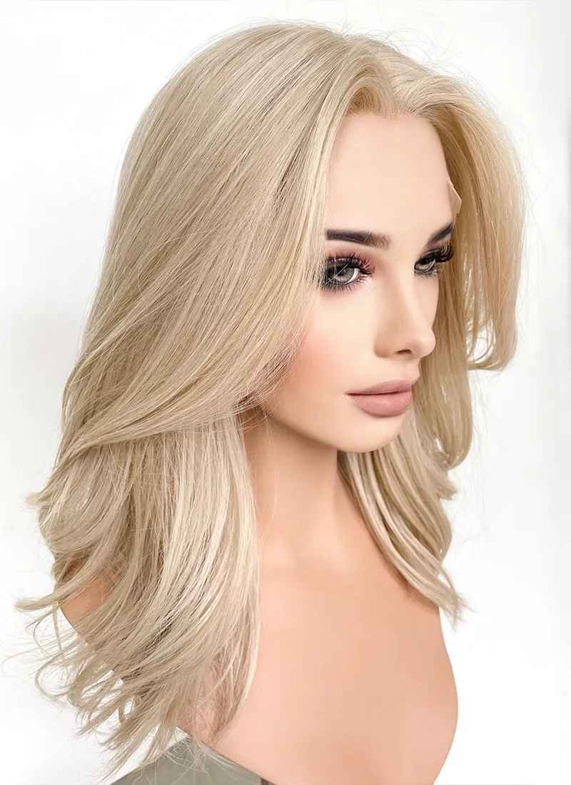 Blonde Wavy Lace Front Synthetic Wig LF6013