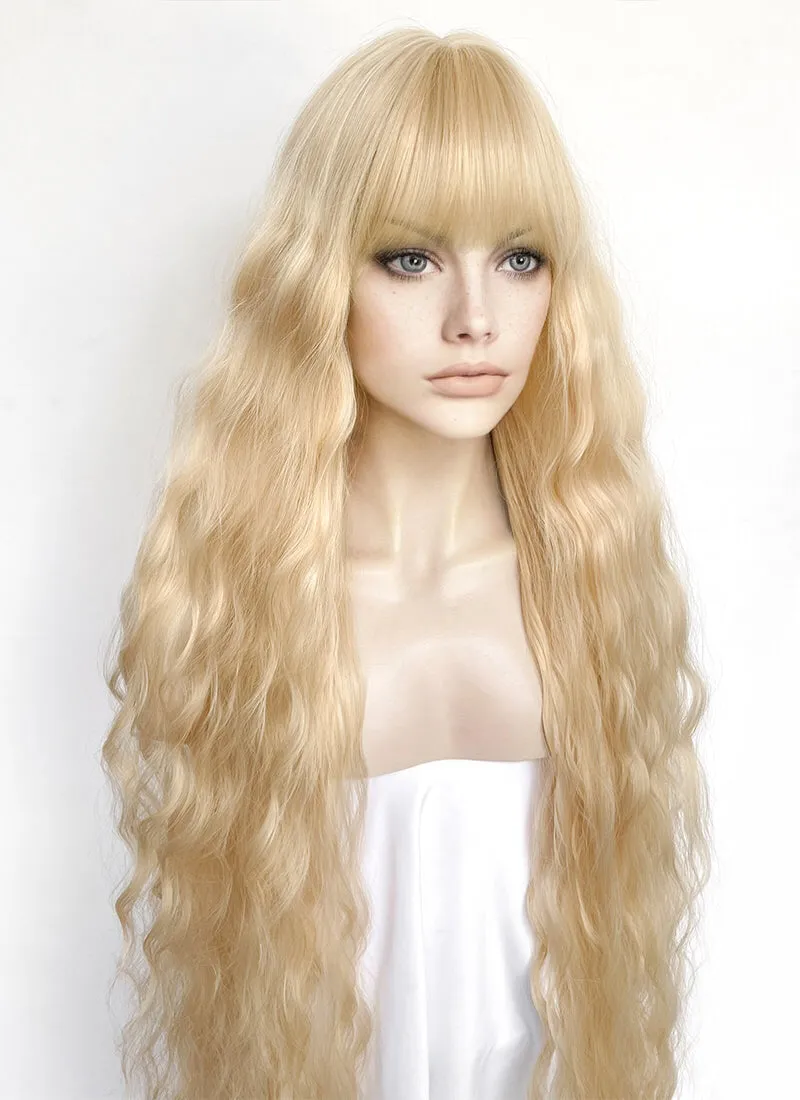 Blonde Wavy Synthetic Hair Wig NS553