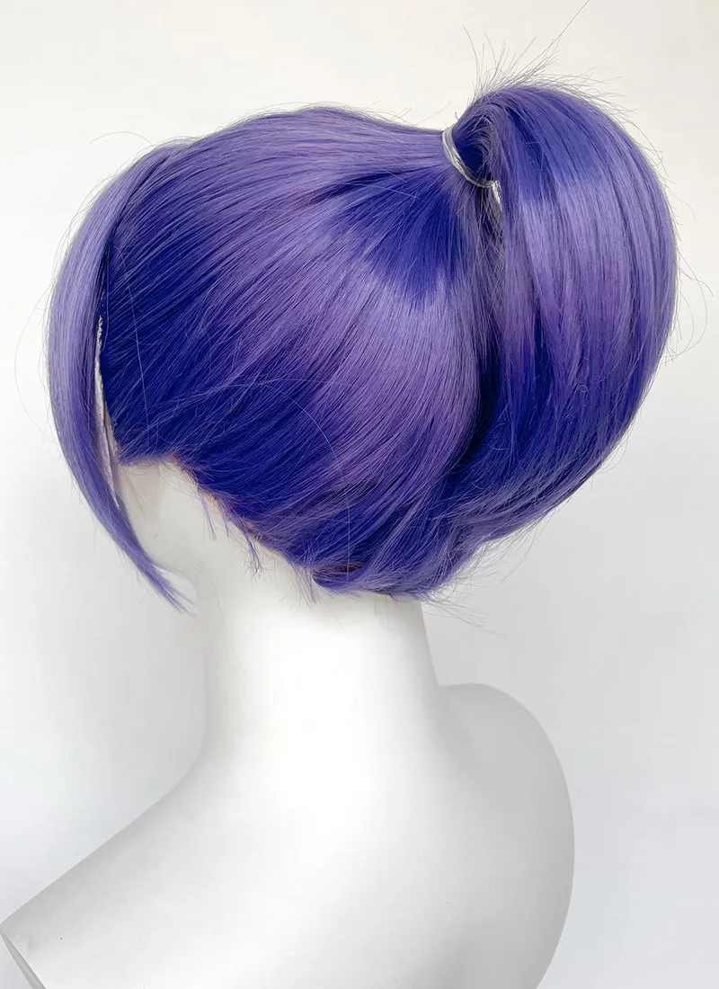 Blue Lock Reo Mikage Purple Straight Lace Front Synthetic Men's Wig LF6060