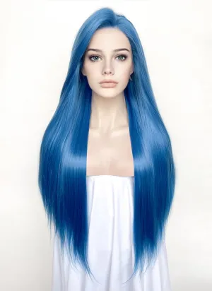 Blue Straight Lace Front Synthetic Hair Wig LF5170