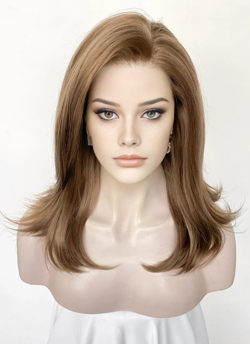 Brown Straight Lace Front Synthetic Wig LW4045