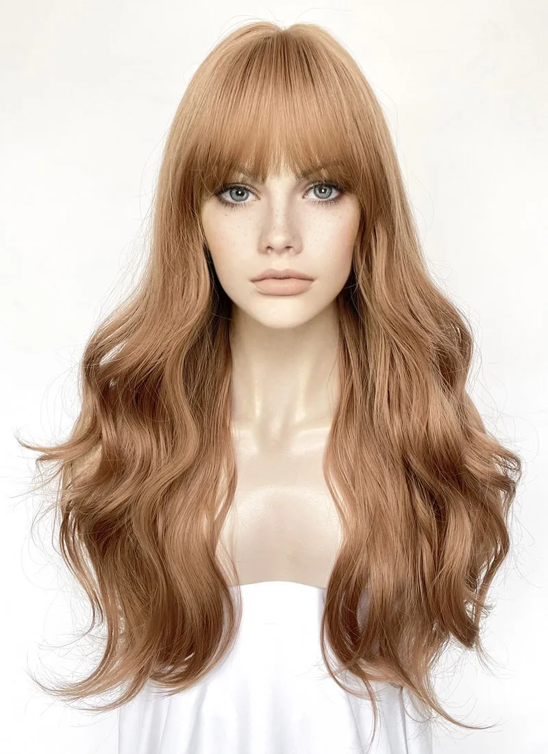 Brown Wavy Synthetic Hair Wig NS537