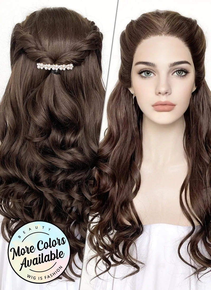 Brunette Braided Lace Front Synthetic Wig LF2084