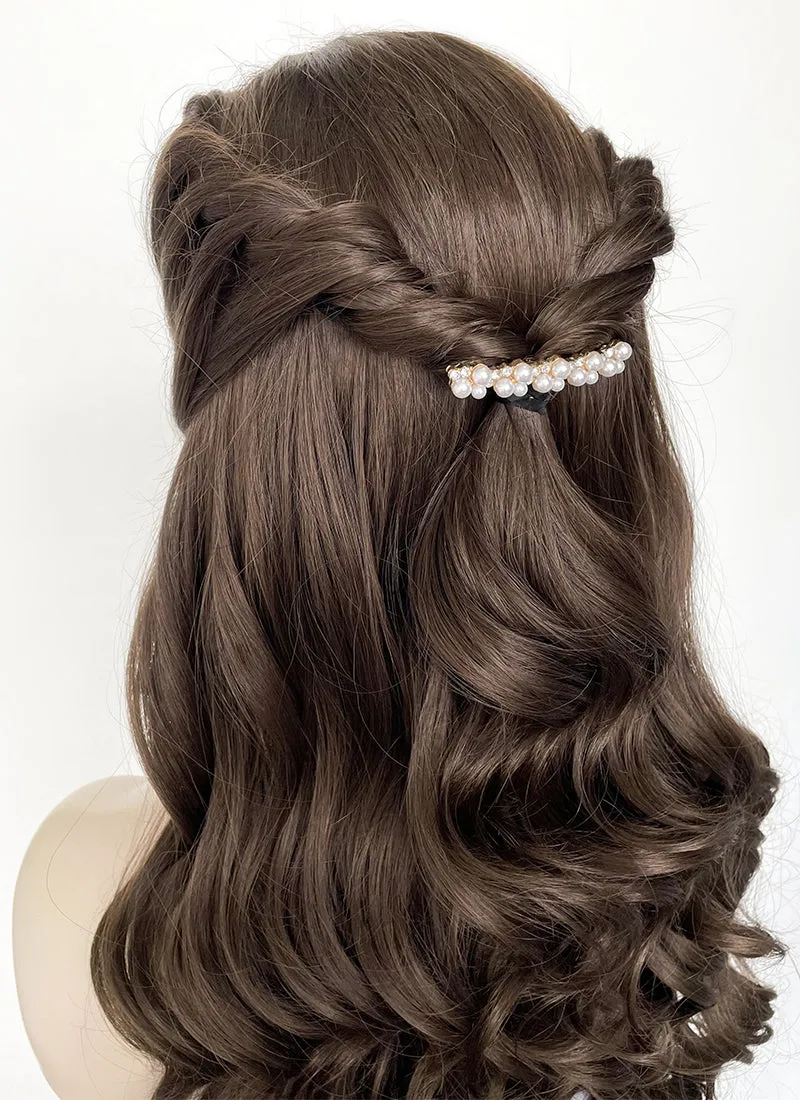 Brunette Braided Lace Front Synthetic Wig LF2084