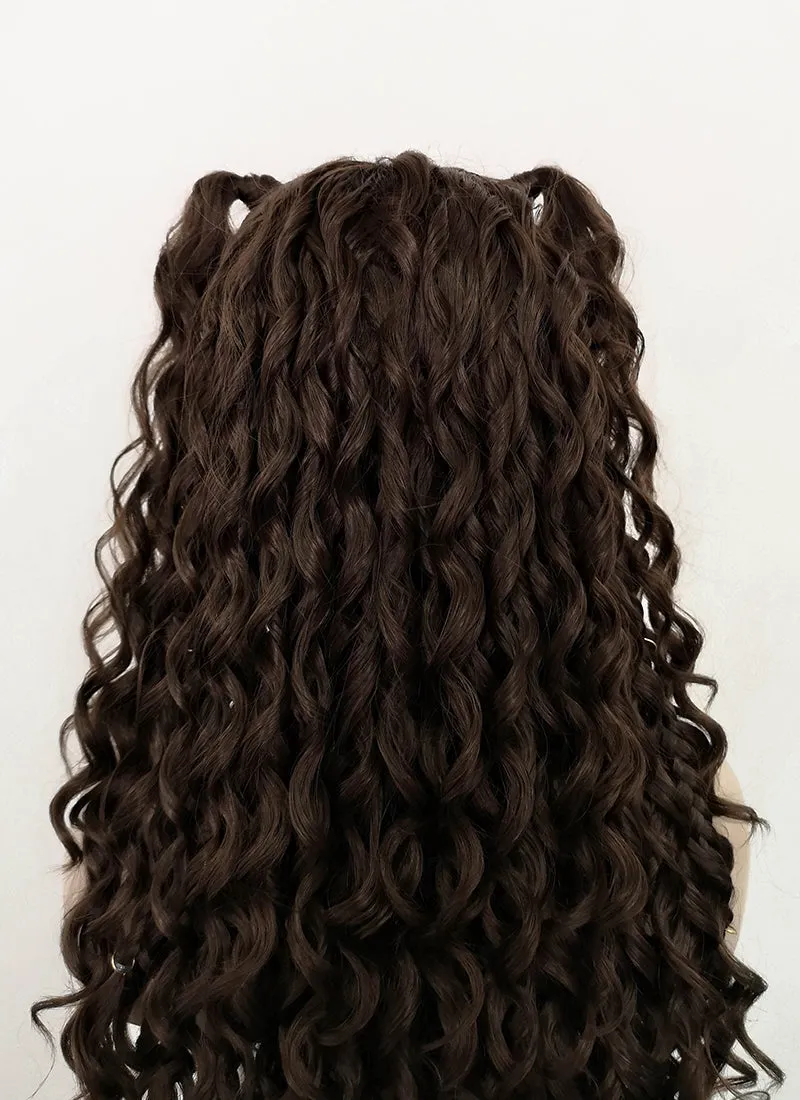 Brunette Braided Lace Front Synthetic Wig LF2104