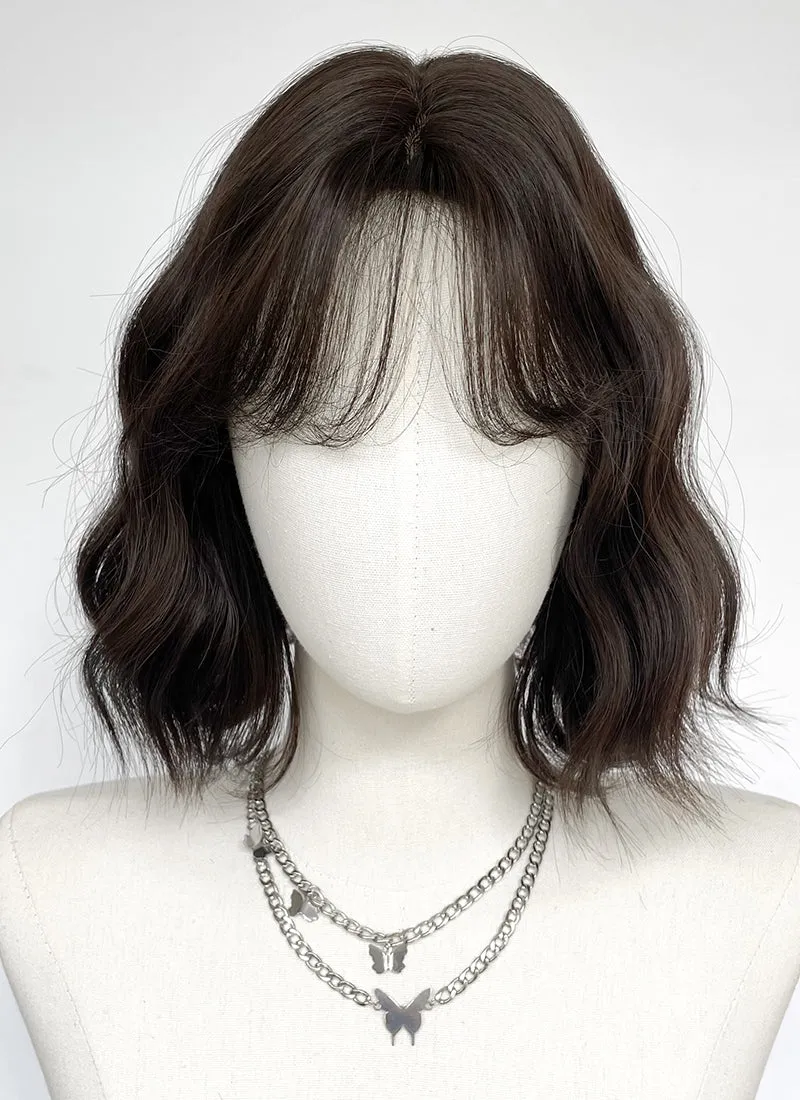 Brunette Wavy Bob  Synthetic Hair Wig NS551