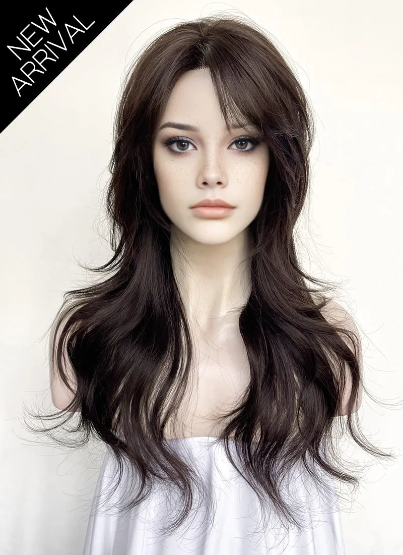 Brunette Wavy Lace Front Synthetic Hair Wig LF8004