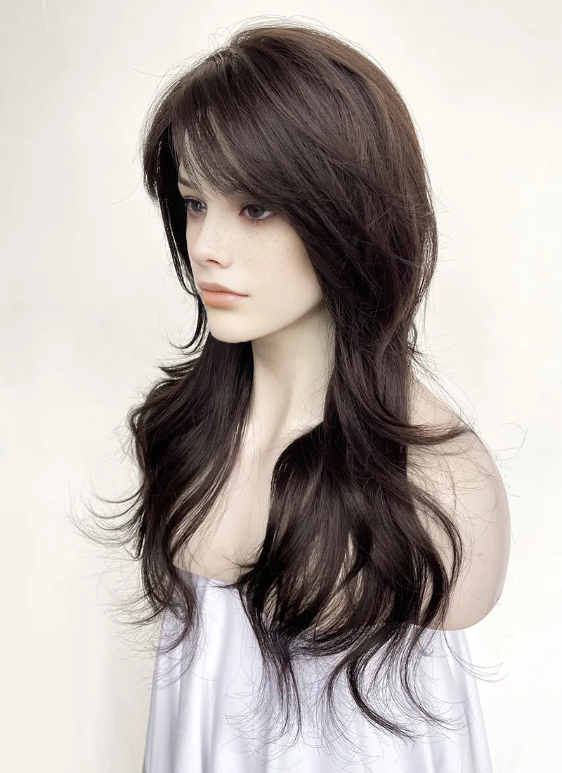 Brunette Wavy Lace Front Synthetic Hair Wig LF8004