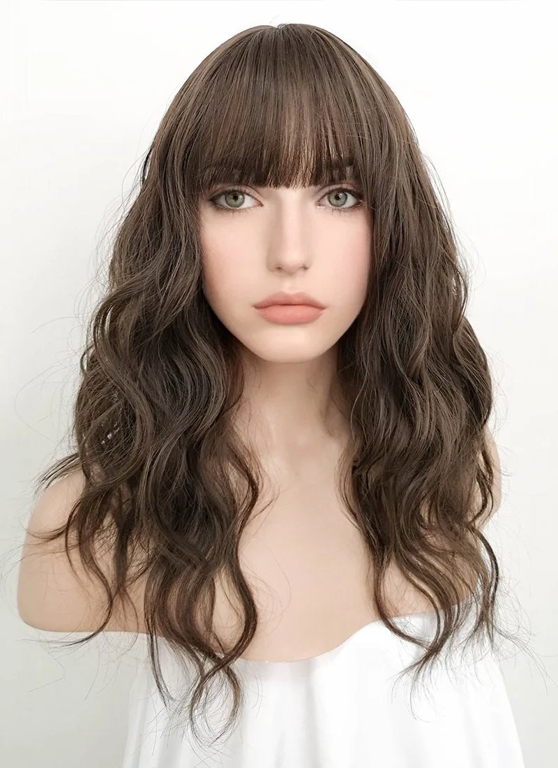 Brunette Wavy Synthetic Wig NS065