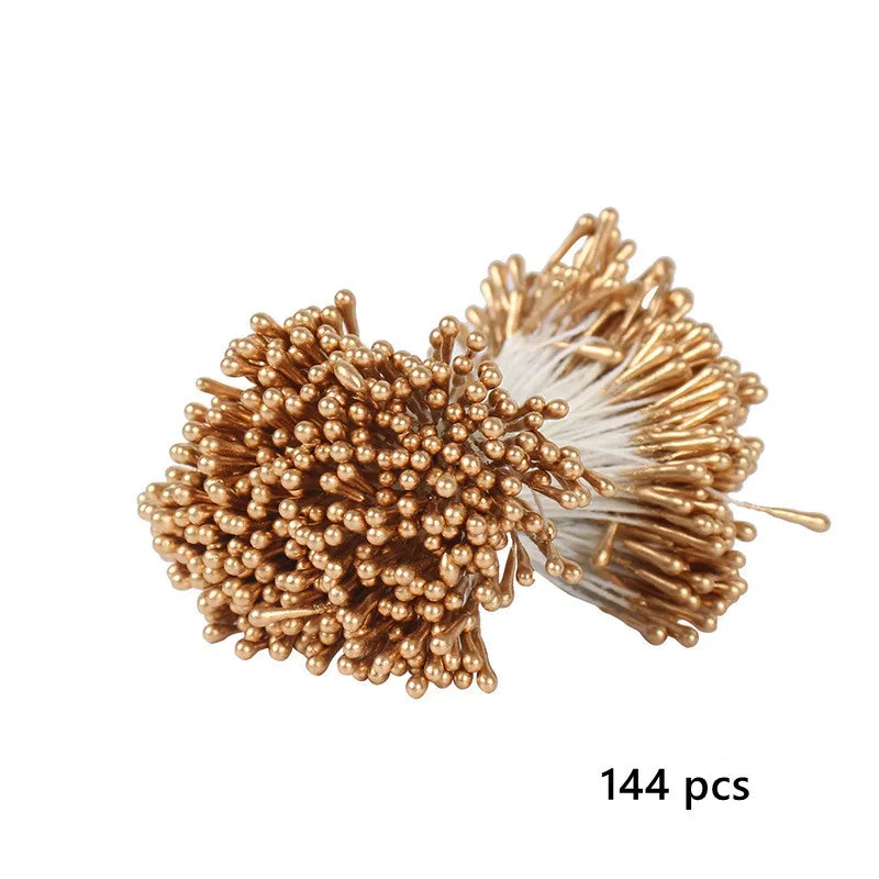 Bulk Golden Christmas Floral Picks for DIY Crafts Pearl Hair Pins Bridal Hair Accessories Wholesale