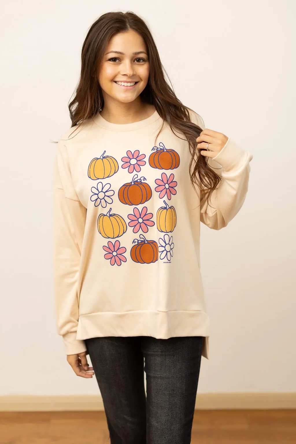 Fall Elements Sweatshirt, Ivory