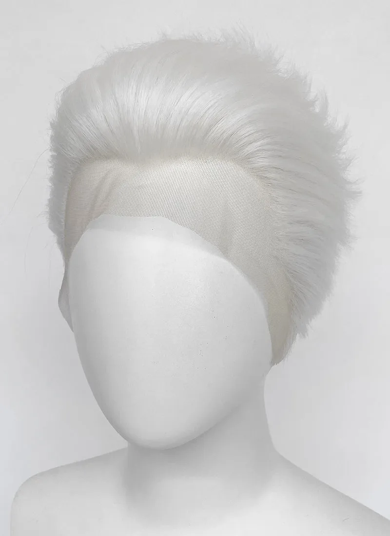 Fate/Stay Night Archer White Wavy Lace Front Synthetic Men's Wig LF6074