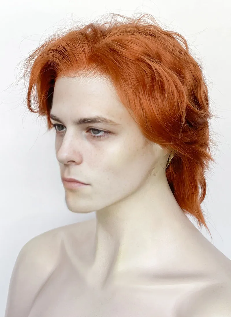 Ginger Wavy Lace Front Synthetic Men's Wig LF8002 (Customisable)