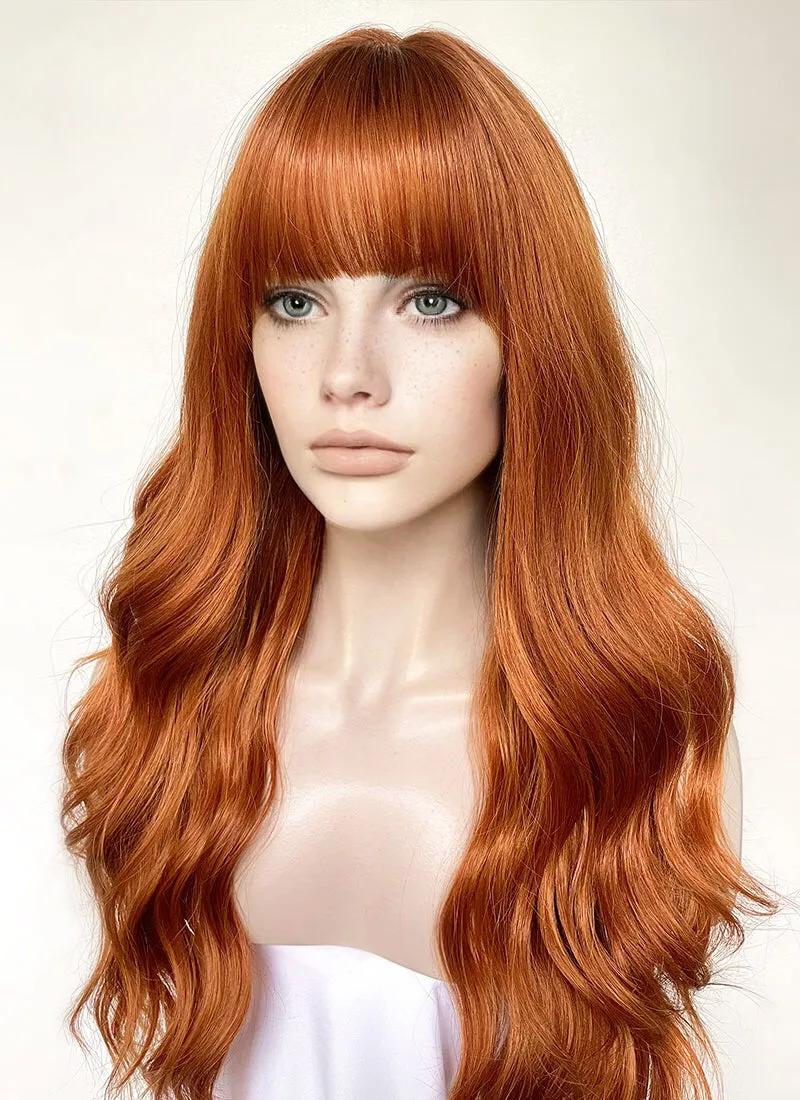 Ginger Wavy Synthetic Hair Wig NS498