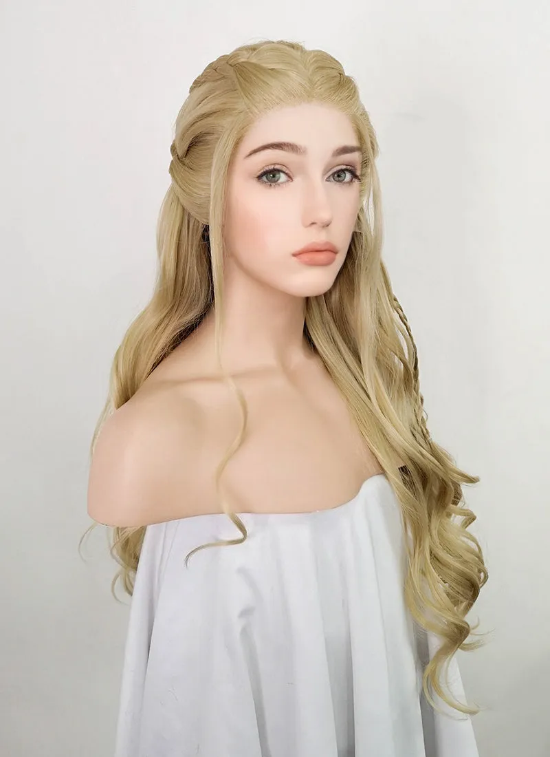 Golden Blonde Braided Lace Front Synthetic Wig LF2070