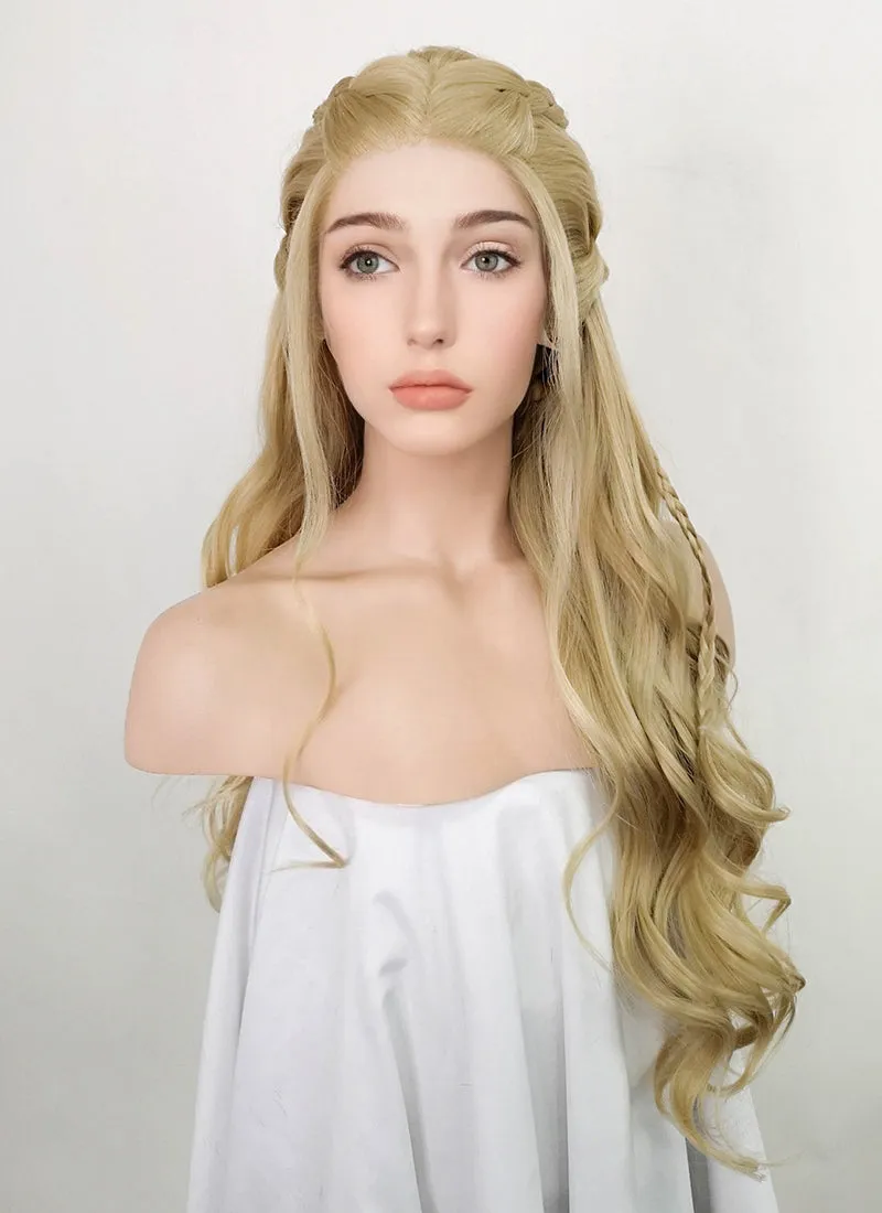 Golden Blonde Braided Lace Front Synthetic Wig LF2070