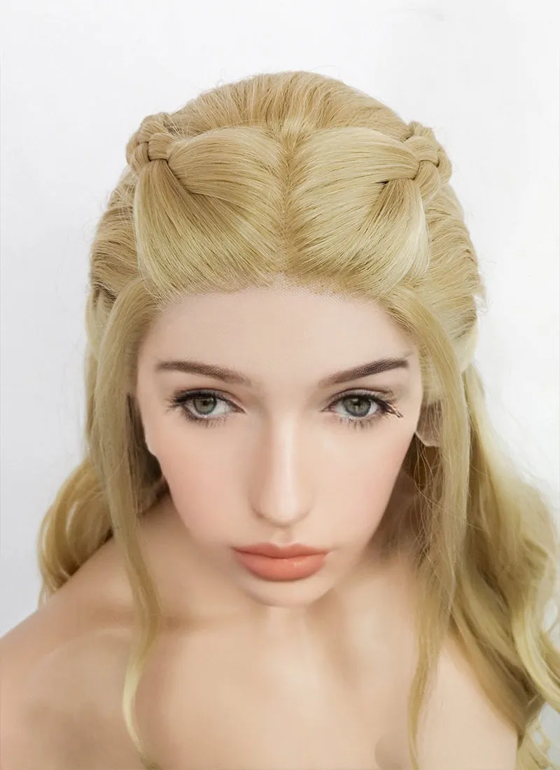 Golden Blonde Braided Lace Front Synthetic Wig LF2070