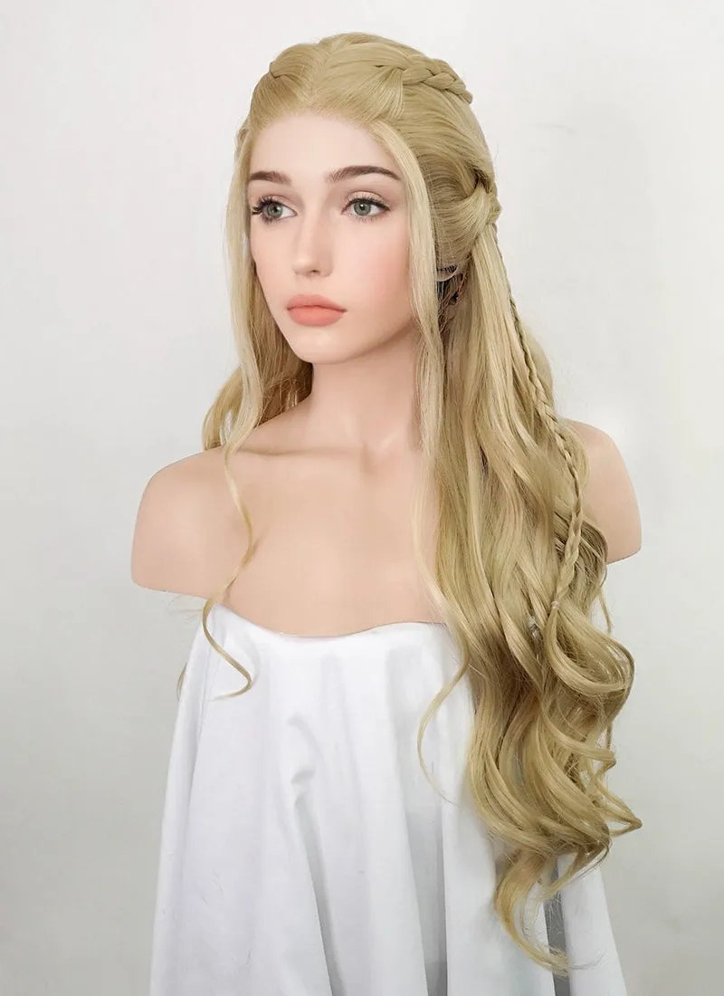 Golden Blonde Braided Lace Front Synthetic Wig LF2070