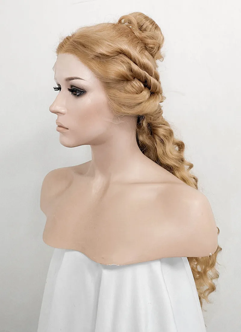 Golden Blonde Braided Lace Front Synthetic Wig LF2106