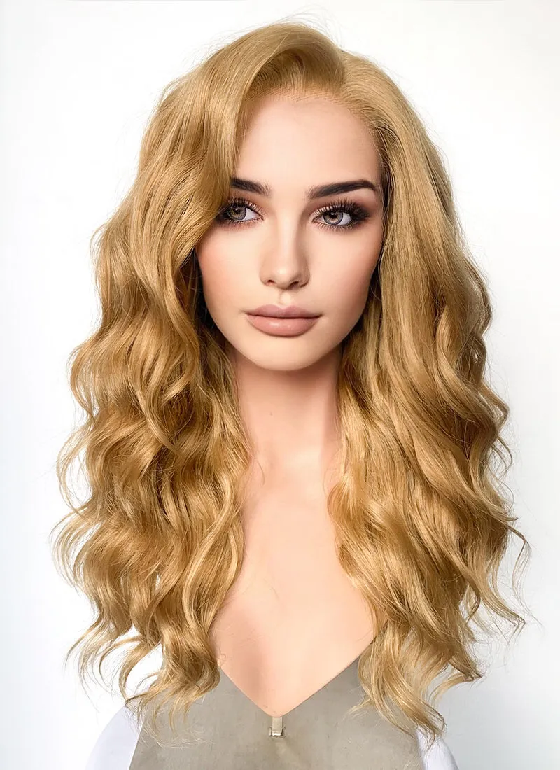 Golden Blonde Wavy Lace Front Synthetic Wig LW4026