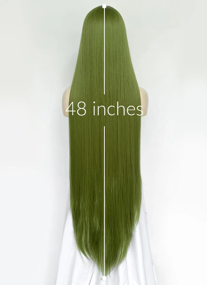 Green Straight Synthetic Hair Wig NS559