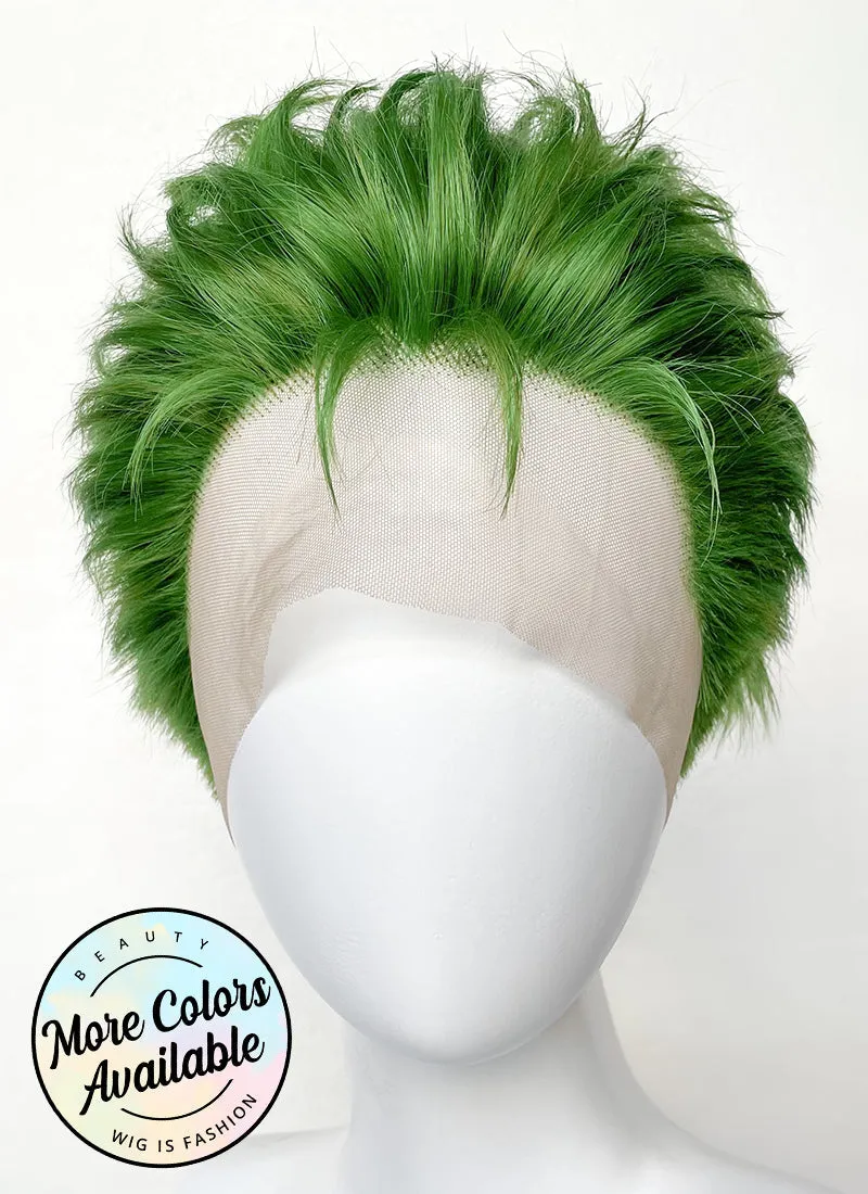 Green Wavy Lace Front Synthetic Men's Wig LF6044A (Customisable)