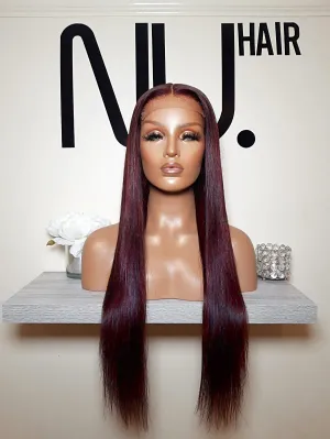 Iman - 24” Dark Red