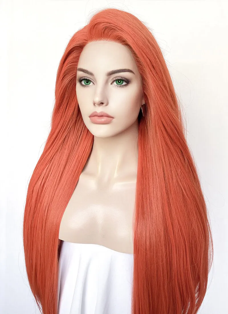 Invincible Atom Eve Ginger Straight Yaki Lace Front Synthetic Wig LN6028A