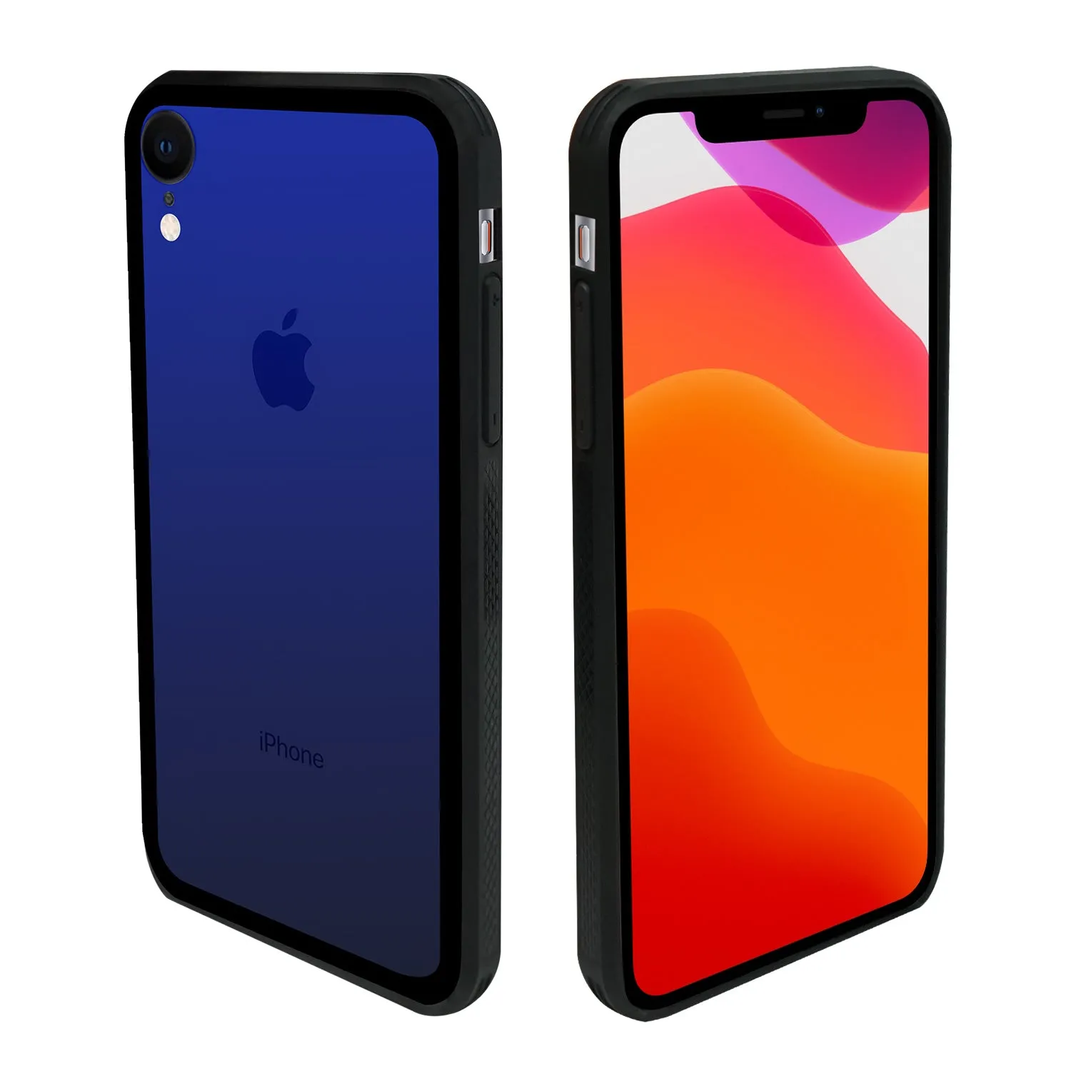 iPhone XR Case - Color Gradient Tempered Glass Back