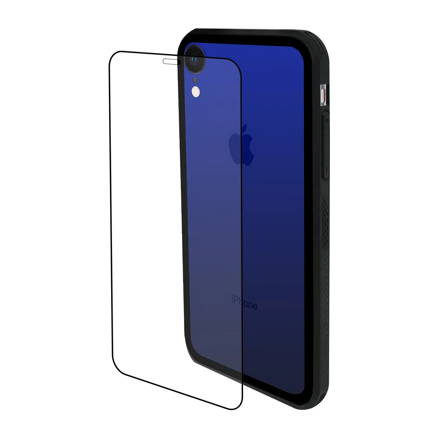 iPhone XR Case - Color Gradient Tempered Glass Back