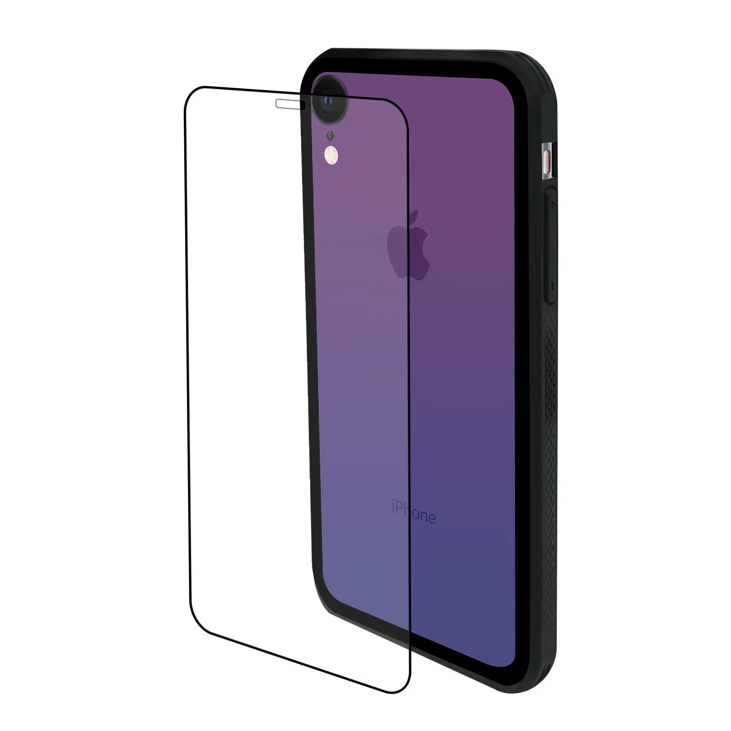 iPhone XR Case - Color Gradient Tempered Glass Back