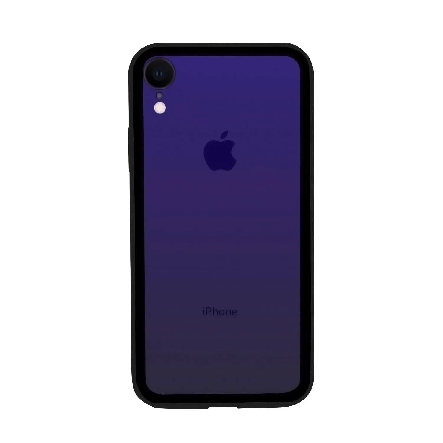 iPhone XR Case - Color Gradient Tempered Glass Back