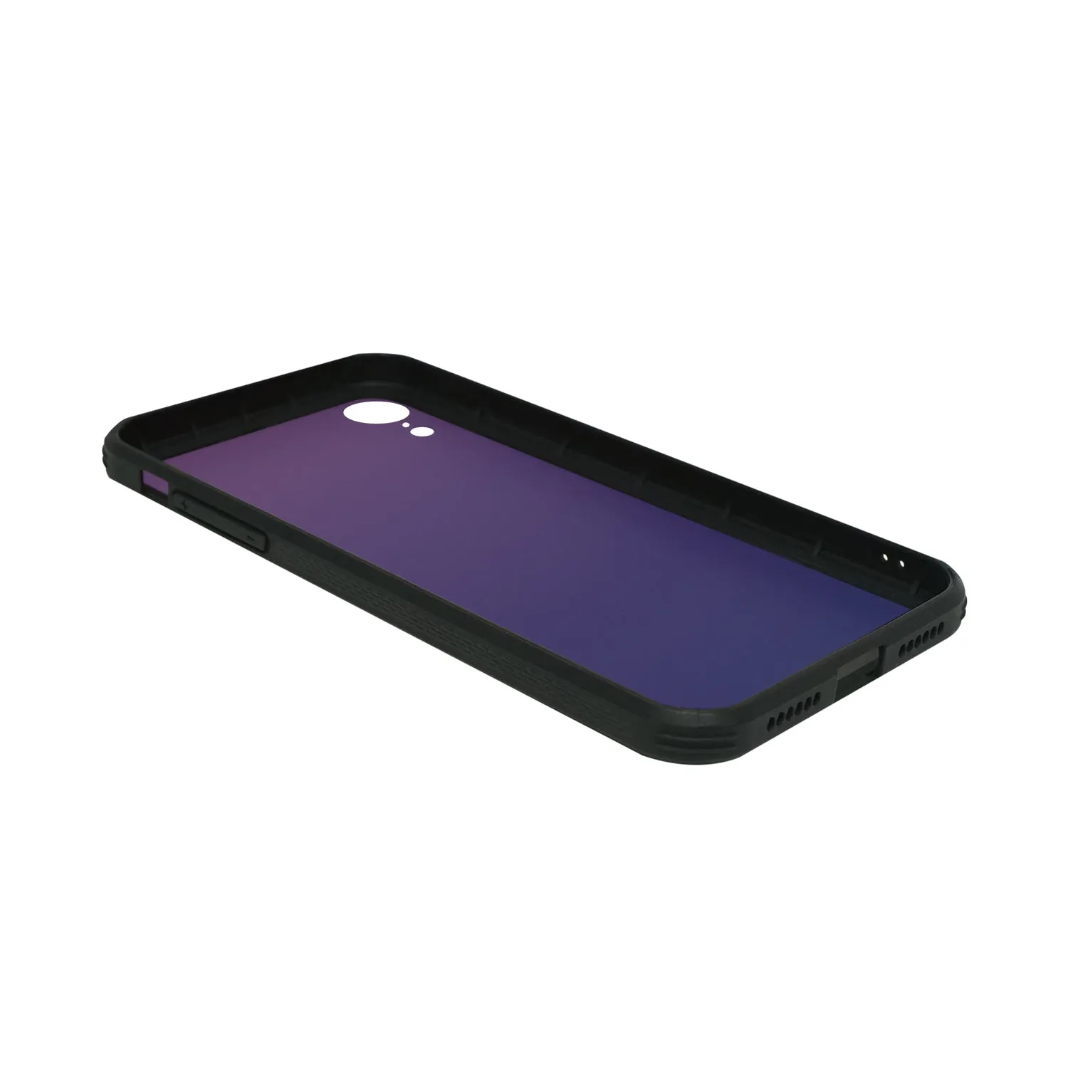 iPhone XR Case - Color Gradient Tempered Glass Back