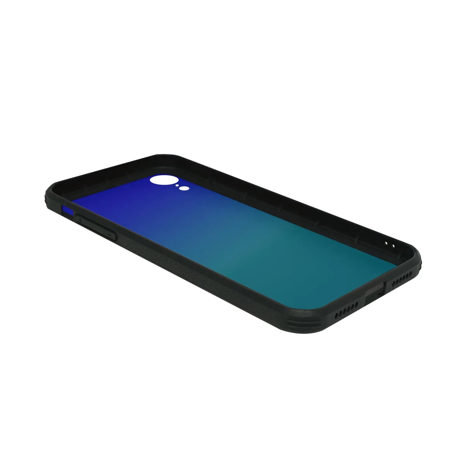 iPhone XR Case - Color Gradient Tempered Glass Back