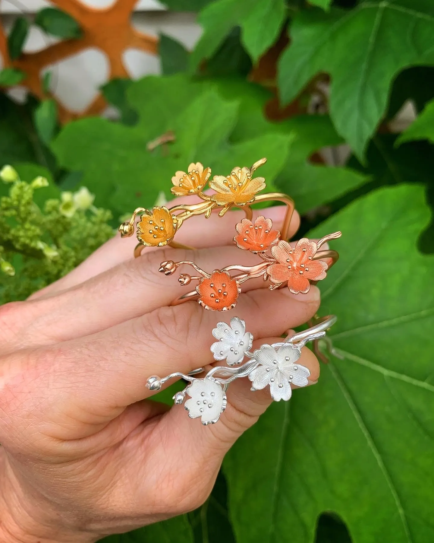 Large Sakura / Cherry Blossom Hair Prong