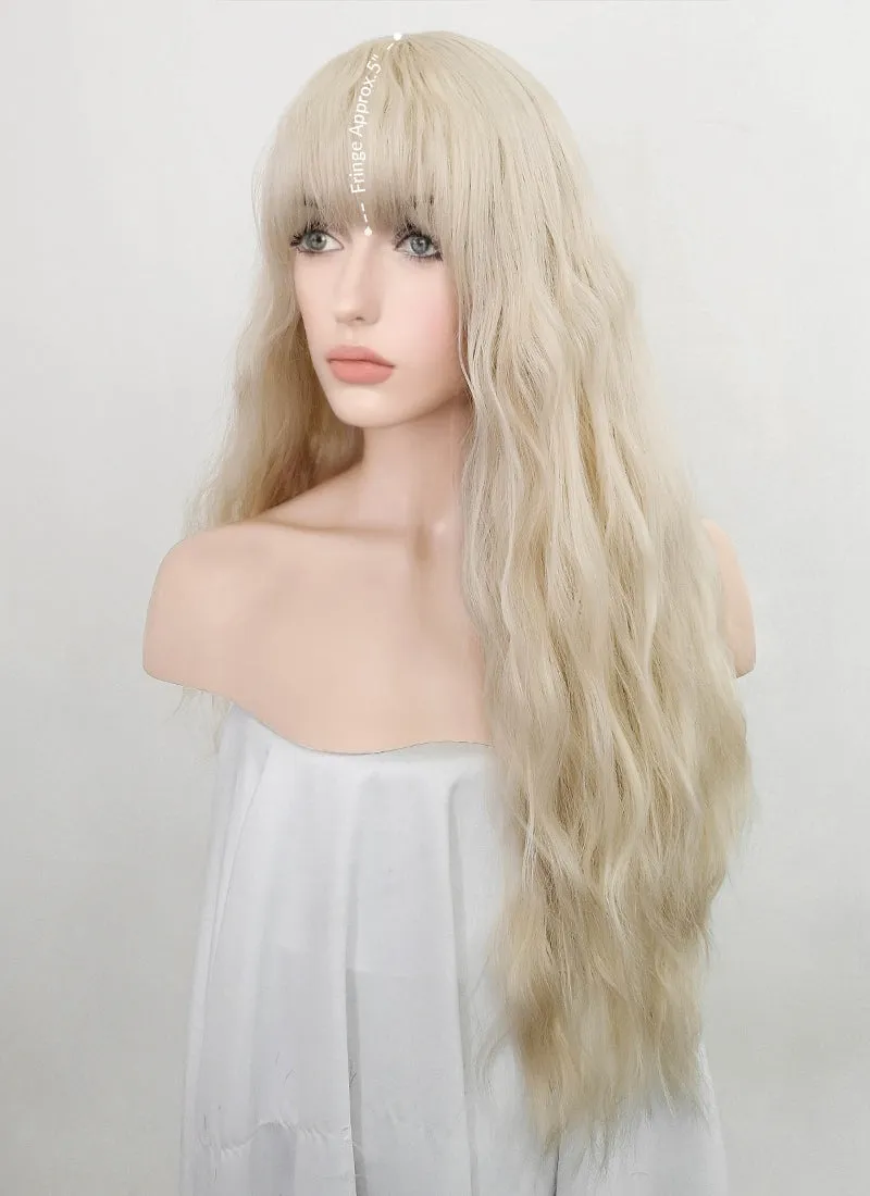 Light Blonde Wavy Synthetic Wig NS232