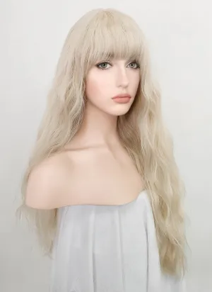 Light Blonde Wavy Synthetic Wig NS232